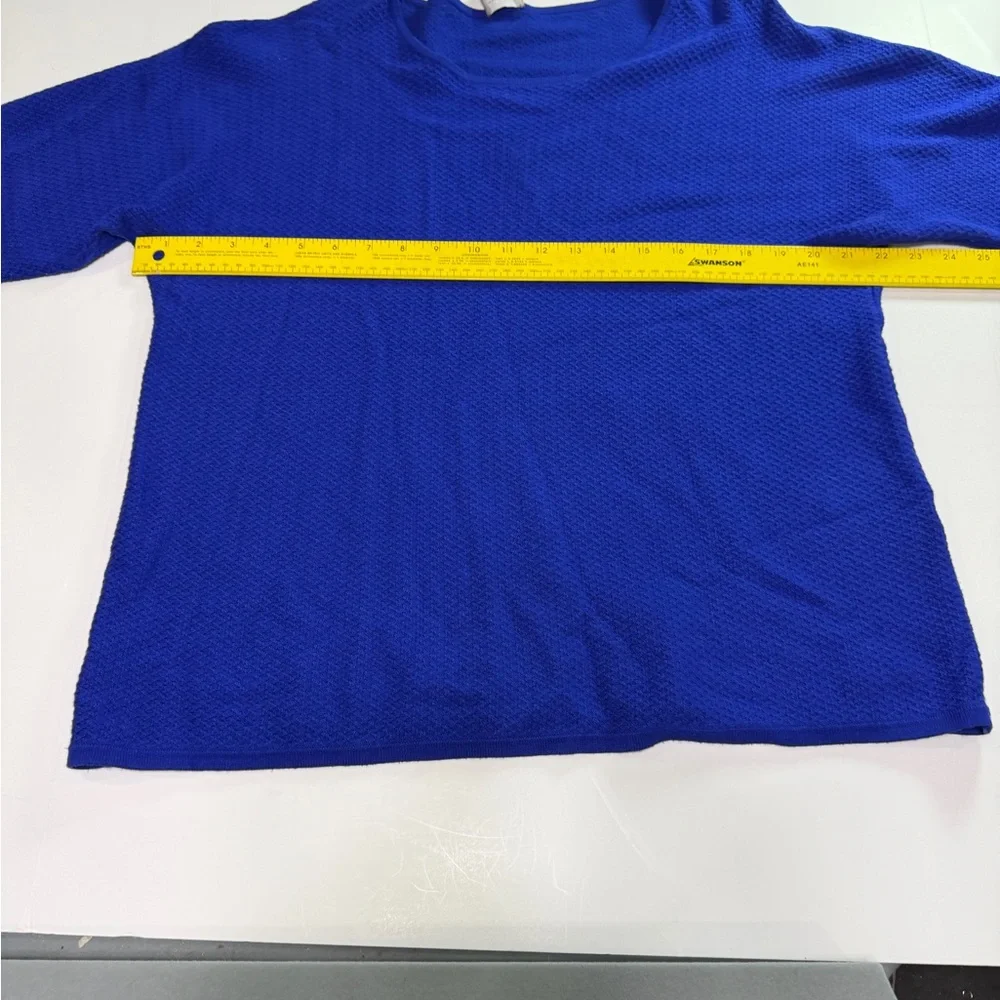 Chico's Vibrant Blue Knit Top - Picture 6 of 7